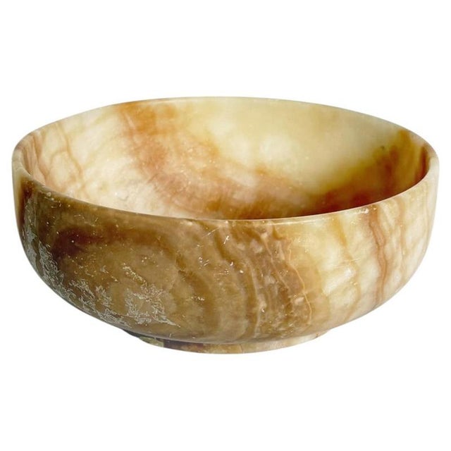 Vintage Minimalist Onyx Bowl, France, 1950s For Sale - Image 9 of 9