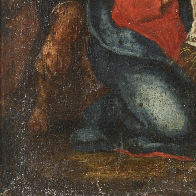 Nativity, 1500s, Oil on Canvas For Sale - Image 6 of 18