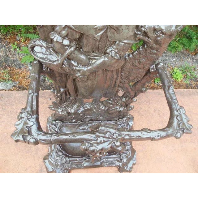 Cast Iron Umbrella Stand of Red Riding Hood For Sale In New York - Image 6 of 10