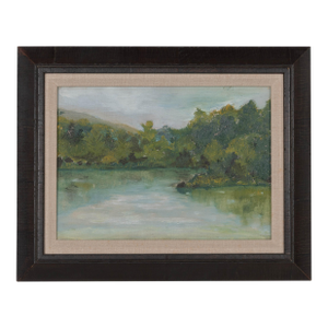 French Plein Air Landscape Oil Painting Framed