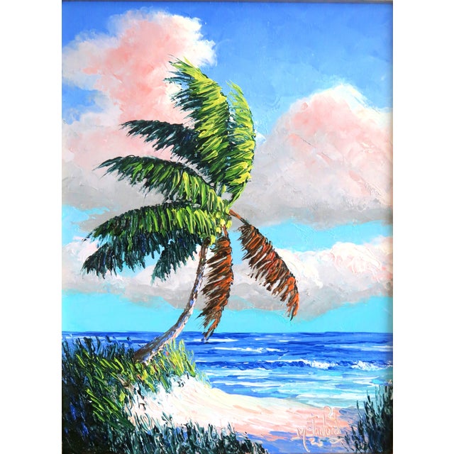 2020s Mark Stanford (American B. 1959 - ) - Sculpture in Oils. "Coconut Trail" Signed Oil on Canvas With Coa For Sale - Image 5 of 9