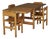 Pine Dining Set by Edwin Helseth for Stange Bruk, 1960s, Set of 5 For Sale