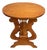Signed Studio Crafted Arts and Crafts Style Lyre Harp Base Side Table For Sale