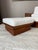 White Vintage Cane Chair and Ottoman Set For Sale - Image 8 of 12