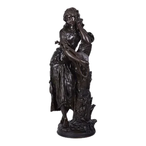 Tiffany & Co Art Nouveau a Gaudez Bronze "Mignon" Sculpture