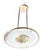 Hollywood Regency, Art Deco Revival halogen saucer shaped chandelier, marked Access. The chandelier features a dish shaped...