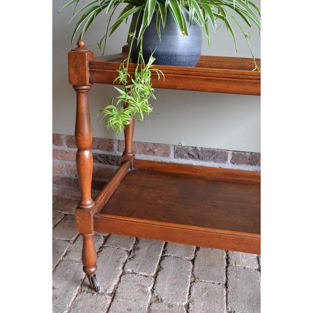 Oak Wooden Tea Trolley For Sale - Image 5 of 11