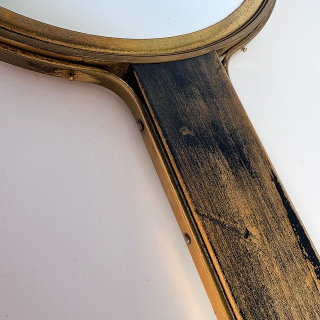 1930s Vintage Art Deco Hand Mirror by Ivar Ålenius Björk for Ystad-Metall, 1930 For Sale - Image 5 of 9