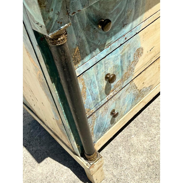 Vintage Hand-Painted Drapery Swag Motif Dresser For Sale - Image 13 of 16