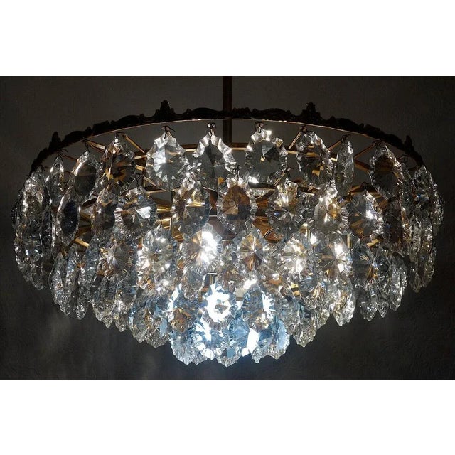 Vintage Crystal Chandelier, 1960s For Sale - Image 10 of 12