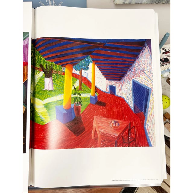 Modern "A Walk Around the Hotel Courtyard, Acatlan" Print From David Hockney's "A Bigger Book" (2016) For Sale - Image 3 of 3