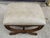 Late 20th Century Late 20th Century Renaissance Style Bench With Curule Leg and Alligator Texture Seat For Sale - Image 5 of 8