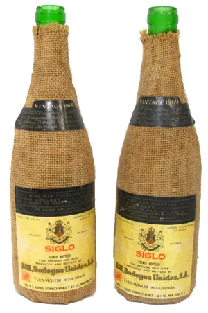 1960s Vintage Spanish Wine Bottle Candle Holders - A Pair