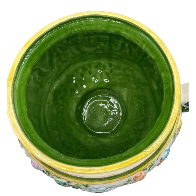 Vintage Majolica Style Covered Tureen With Gnomes and Wing Gryphon Handles For Sale In Birmingham - Image 6 of 12