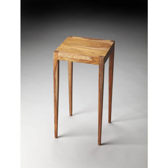 Mid-Century Modern Cagney Solid Wood Scatter Table, Light Brown For Sale - Image 3 of 3