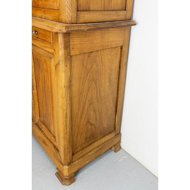 Mid 19th Century Louis Philippe French Chestnut Bookcase For Sale - Image 6 of 18