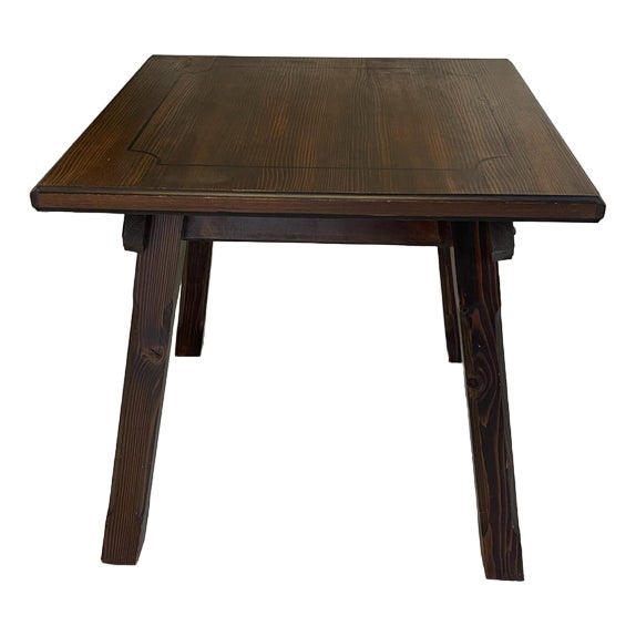 Vintage Hand-Painted Farmers Table For Sale