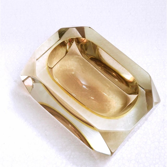 Vintage Murano Sommerso Glass Ashtray by Bucella Cristalli, 1960s For Sale - Image 4 of 18