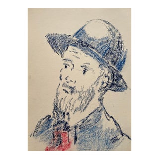 1980s Alexandra Merker Portrait of Man For Sale