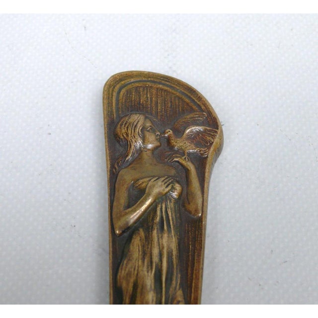 Art Nouveau Bronze Letter Opener in the style of the Mathildenhöhe Darmstadt, Germany, 1890s For Sale - Image 5 of 9