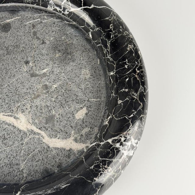 Large Black Marble Centerpiece by Angelo Mangiarotti for Up & Up, 1970s For Sale - Image 6 of 11