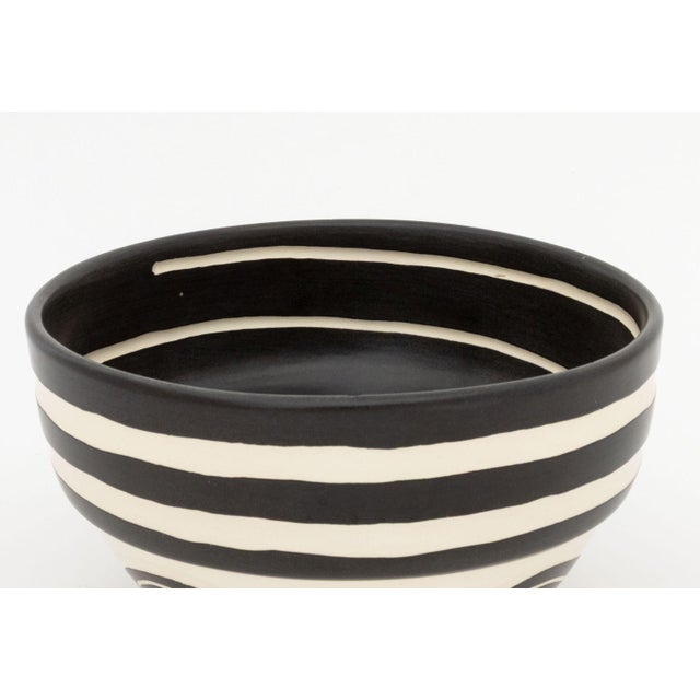 Ken Edwards Two Black and White Art Pottery Vessels For Sale - Image 9 of 16