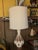 1960s Mid-Century Modern Ceramic Teardrop Cage Lamps on Walnut Bases - a Pair For Sale - Image 4 of 10