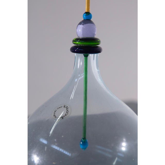 Murano Glass Bottle by V. Nason for Maestri Di Murano, 1980s For Sale - Image 6 of 11