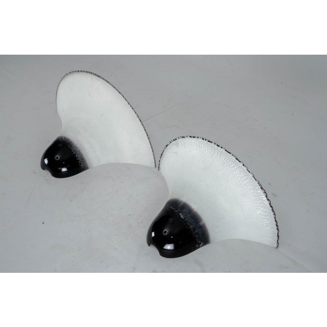 Large Labeled Barbini Murano Glass Wall Sconces, Italy, 1970s, Set of 2 For Sale - Image 10 of 10
