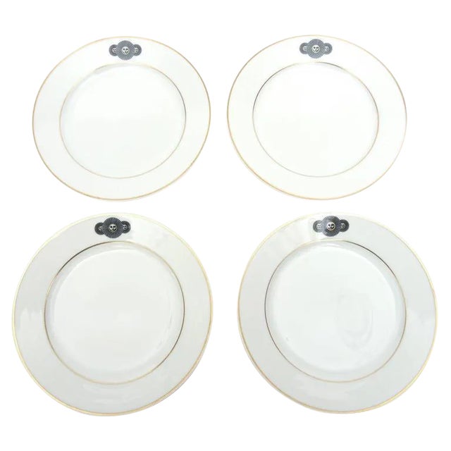 Vintage Fornasetti Rosenthal Porcelain Medusa Dessert and Salad Plates- Set of 4 For Sale