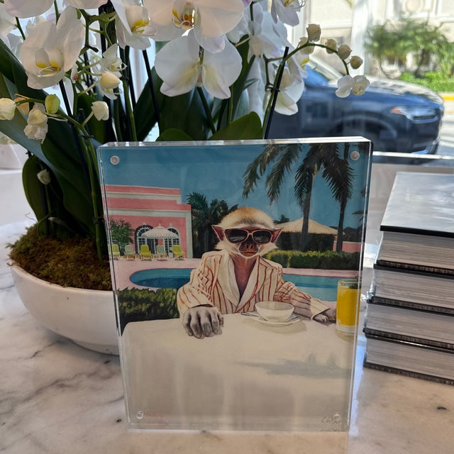 Contemporary Monkey at the Colony Palm Beach Limited Edition Prints For Sale - Image 3 of 10