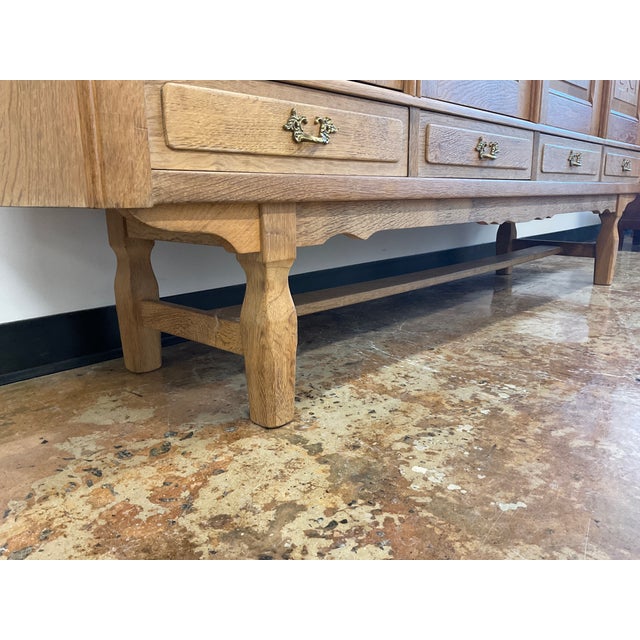 1970s Mid-Century Danish Oak Sideboard by Henning Kjaernulf, Attributed For Sale - Image 13 of 15