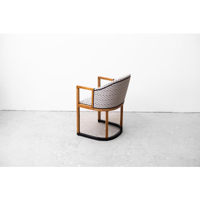 Black Secessionistic Armchair by Wilhelm Schmidt for Friedrich Otto Schmidt, Vienna, 1908, Set of 4 For Sale - Image 8 of 18