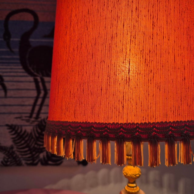 Vintage Table Lamp in Onyx and Brass, 1950s For Sale - Image 10 of 11