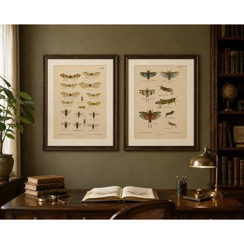 Paper Richard Tümpel, Antique Entomology, 1908, Lithograph, Set of 2 For Sale - Image 7 of 11