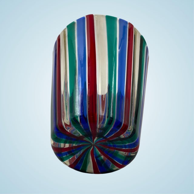 Blue Murano Glass Vase by Gio Ponti for Venini, 1960s For Sale - Image 8 of 10