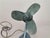 Black Art Deco Style Blue Metallic Iron Electric Air Fan, 1959 For Sale - Image 8 of 15