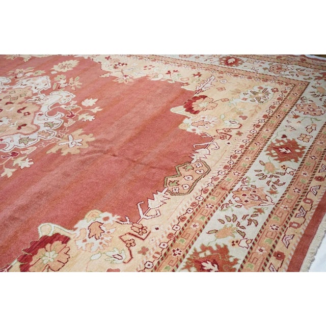 Vintage Oushak Rug 12'1'' x 15' For Sale - Image 4 of 9