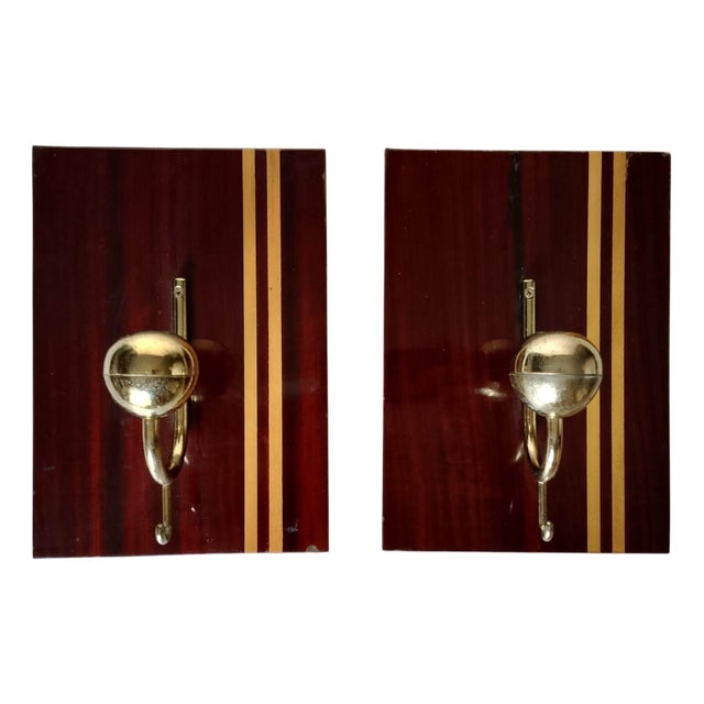 Mid-Century Modern Italian Coat Hangers, 1970s, Set of 2 For Sale
