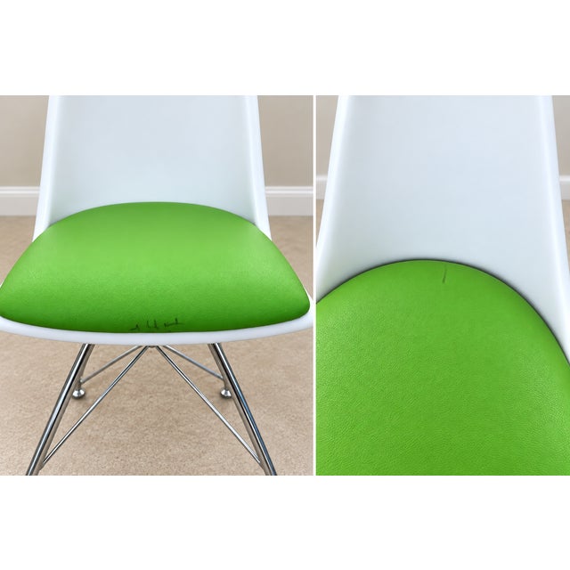 Set of 6 Matching Source International Artifakt Chairs - MCM Design, New Vinyl For Sale - Image 10 of 12