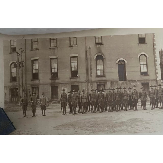 Antique Early 20th Century Sepia Panoramic Photograph Military Battalion Wwi? For Sale - Image 11 of 12
