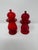 1950s 1950s Murano Glass Ruby Salt and Pepper - a Pair For Sale - Image 5 of 5