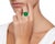 AGL Certified 10.25 Ct Colombian Emerald & Diamond 18 Kt Gold Two-Tone Ring For Sale - Image 4 of 18