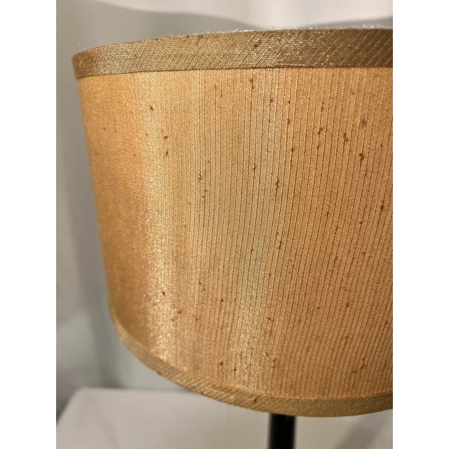Metal Contemporary Hollywood Regency Palm Tree Table Lamp With Shade For Sale - Image 7 of 10