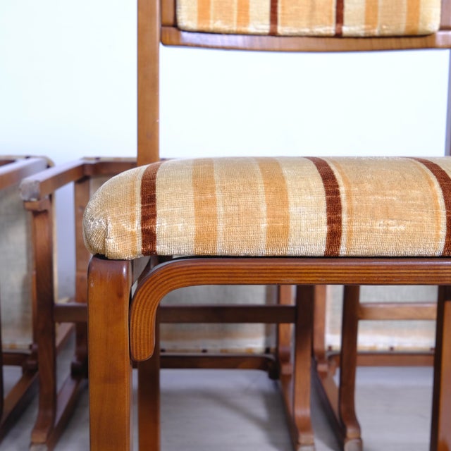Vintage Italian Chairs in Solid Wood, 1980s, Set of 6 For Sale - Image 10 of 18