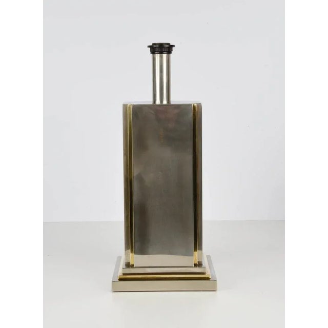 Italian Steel & Brass Table Lamp by Carlo Venturini for Bottega Del Lume, 1970s For Sale - Image 9 of 18