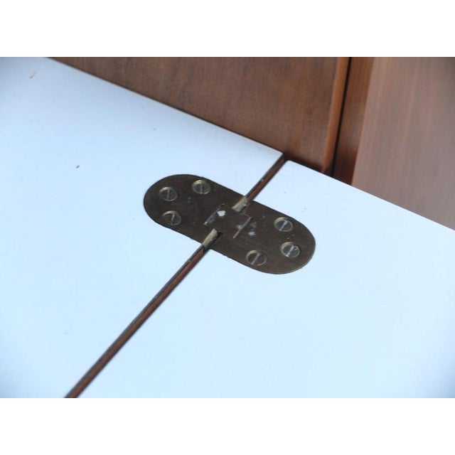 Walnut Abstracta Bar Cabinet by Jos de Mey for Van den Berghe-Pauvers, 1960s For Sale - Image 14 of 18