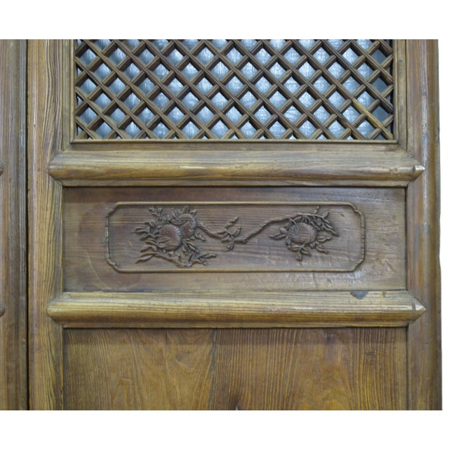 Brown Pair of Lattice Screen Door Panel For Sale - Image 8 of 13