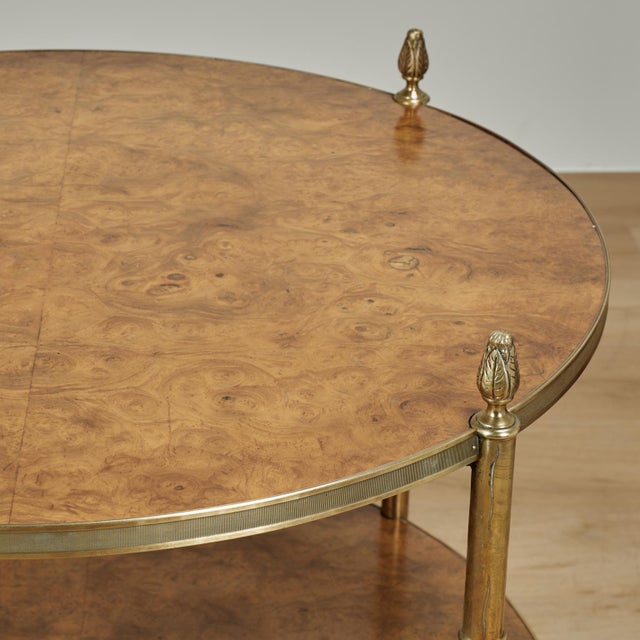 Vintage Two Tiered Faux Bamboo and Wood Table or Stand For Sale In West Palm - Image 6 of 10