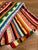 Vibrant and colorful retro hand crocheted large rainbow blanket / afghan. Need to add some playful color to your...